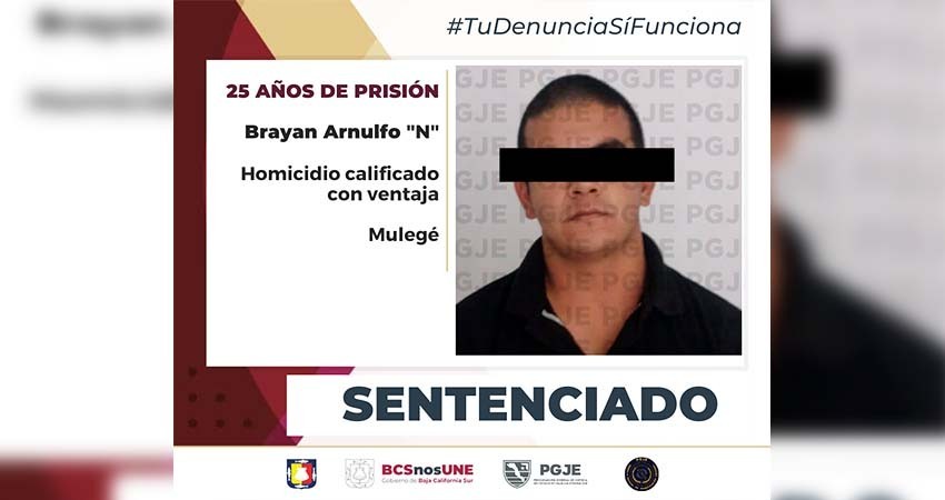 Sentencian a 25 años de prisión a Brayan “N” por el delito de homicidio calificado con ventaja
