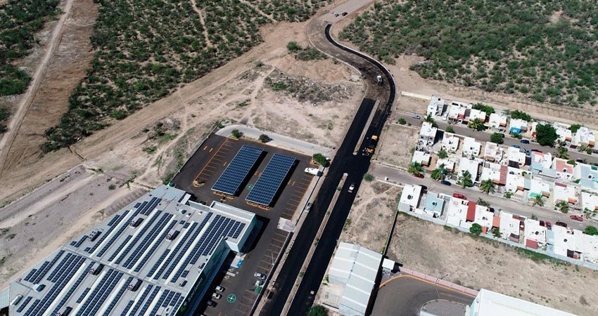 Avanza la pavimentación con carpeta asfáltica en la calle Palma Real