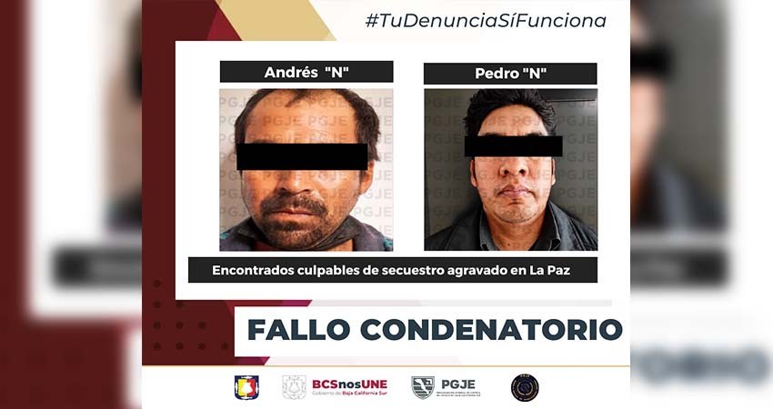 Dos fallos condenatorios más contra culpables de secuestro agravado