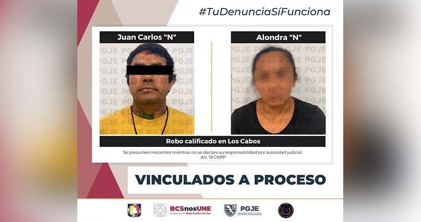 Quedan vinculados a proceso por robo cometido por dos personas