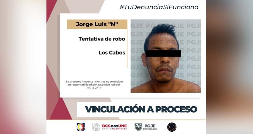 Luis “N”, quedó vinculado a proceso por tentativa de robo