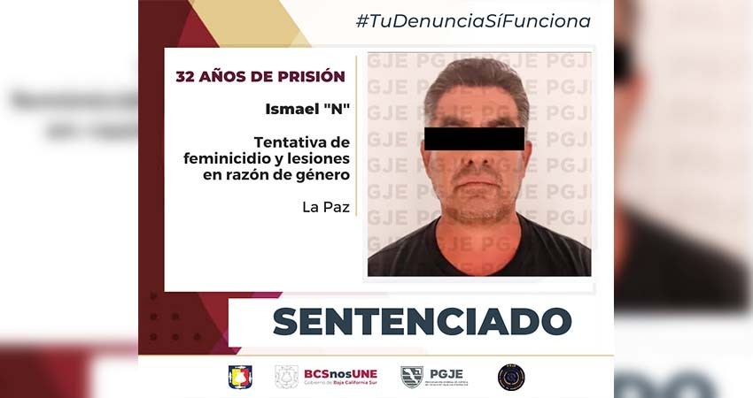 Sentencian a 32 años de prisión a Ismael “N”, culpable de feminicidio en grado de tentativa y lesiones en razón de género