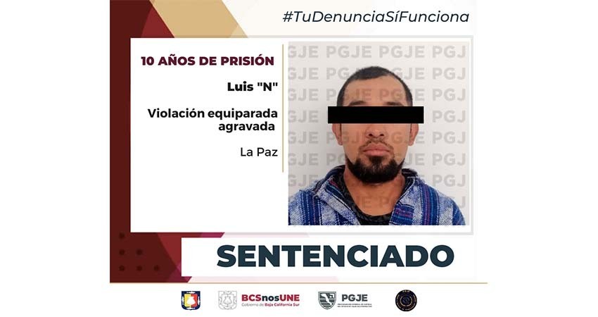 Dictan 10 años de prisión a Luis “N” por el delito de violación equiparada