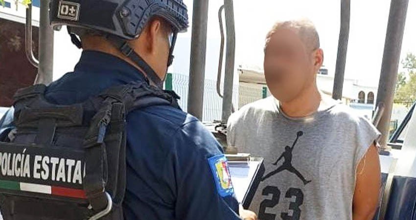 Detiene policía estatal a una persona por realizar disparos con arma de fuego