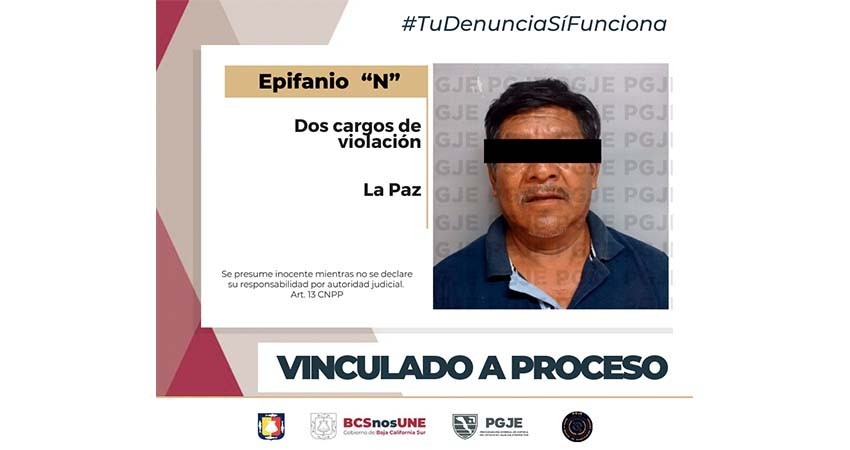 Queda en prisión preventiva por 2 cargos de violación a impúber