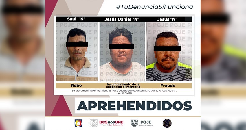 Aprehendidas 3 personas por su relación en diversos delitos