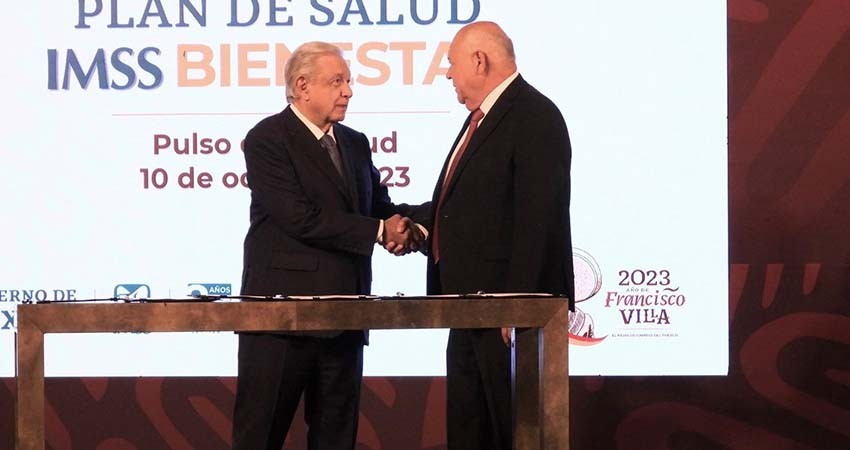 Firma el gobernador Castro Cosío acuerdo de federalización del sistema IMSS-Bienestar