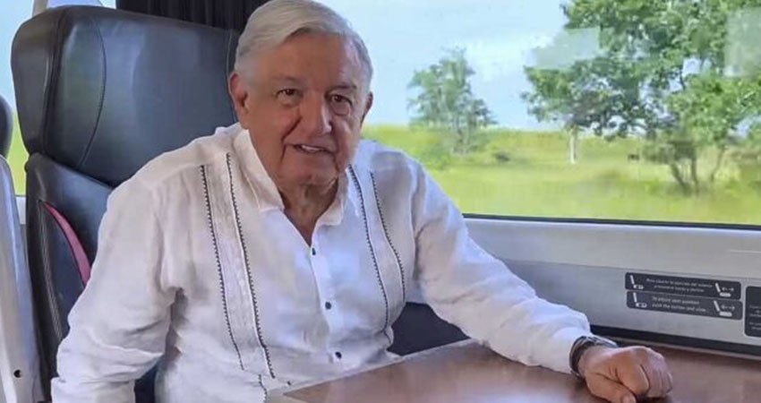 AMLO supervisa el Tren Interoceánico y adelanta fecha de inauguración