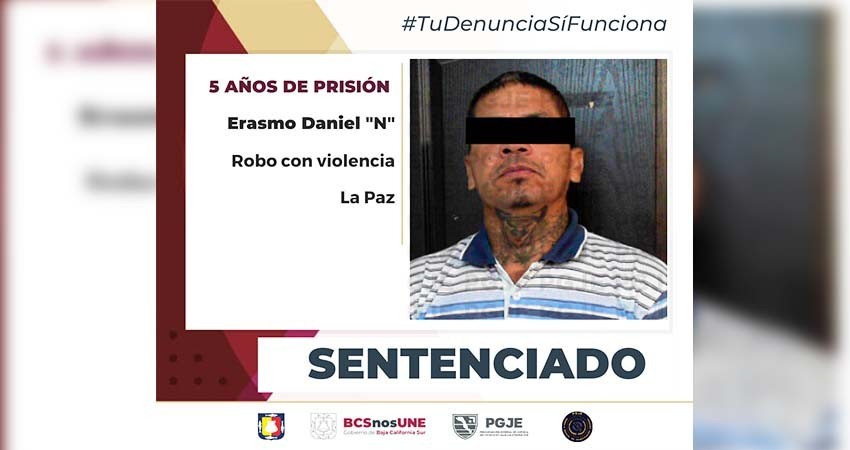 Pasará 5 años en prisión Daniel “N” por robo a gasolinera en La Paz