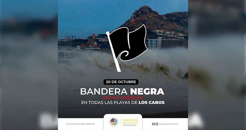 Izan bandera negra a todas las playas de Los Cabos: ZOFEMAT