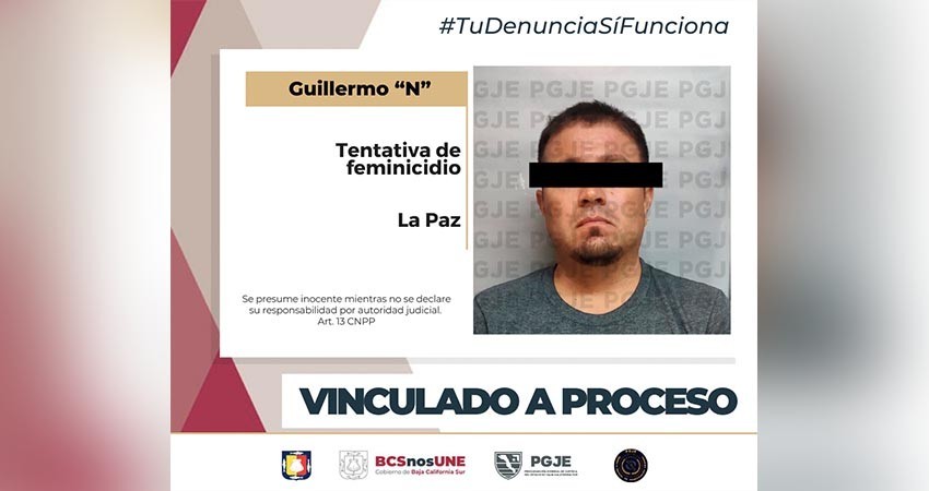 Vinculan a proceso por tentativa de feminicidio en La Paz