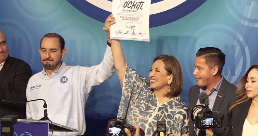 Xóchitl Gálvez se registra formalmente como precandidata ante PAN