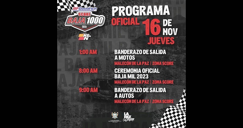 Exhortan a la ciudadanía a tomar precauciones durante la celebración de la carrera Baja 1000