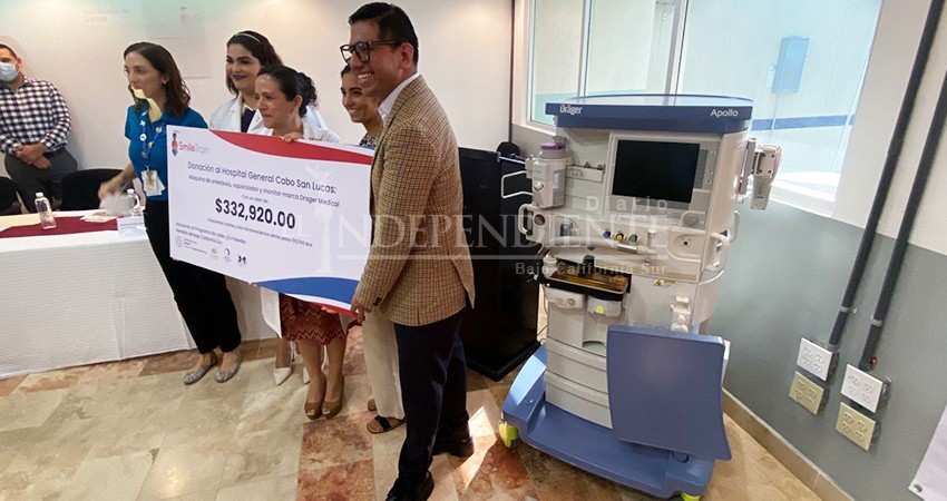 Donan asociaciones equipo de anestesia a Hospital General de Cabo San Lucas