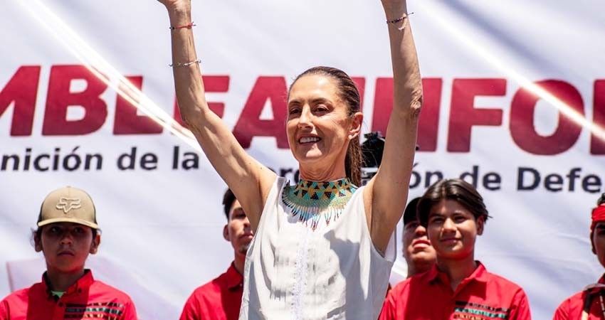 'Vamos arriba en las encuestas': Claudia Sheinbaum