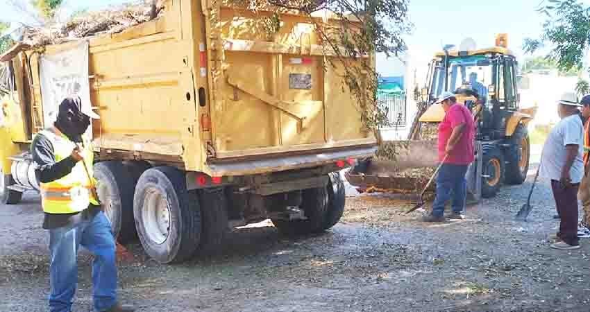 Continúa Servicios Públicos recolectando residuos en colonias de La Paz
