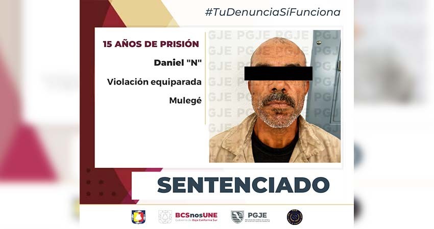 Sentencia a 15 años de prisión a culpable de violación equiparada