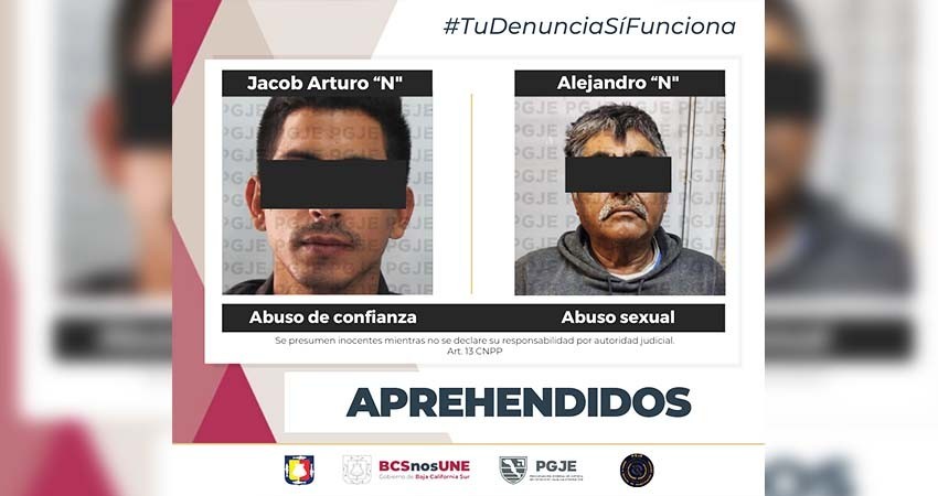 Aprehende PGJE a 2 personas por diversos delitos