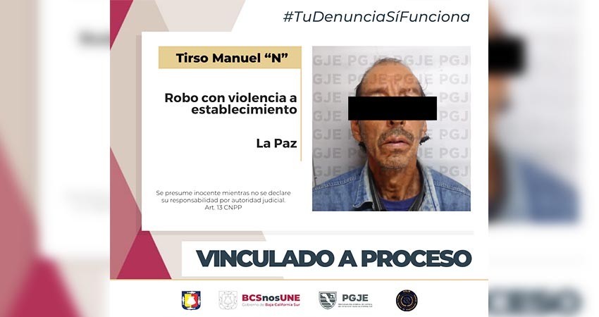 Queda vinculado a proceso Tirso “N” por el delito de robo a comercio