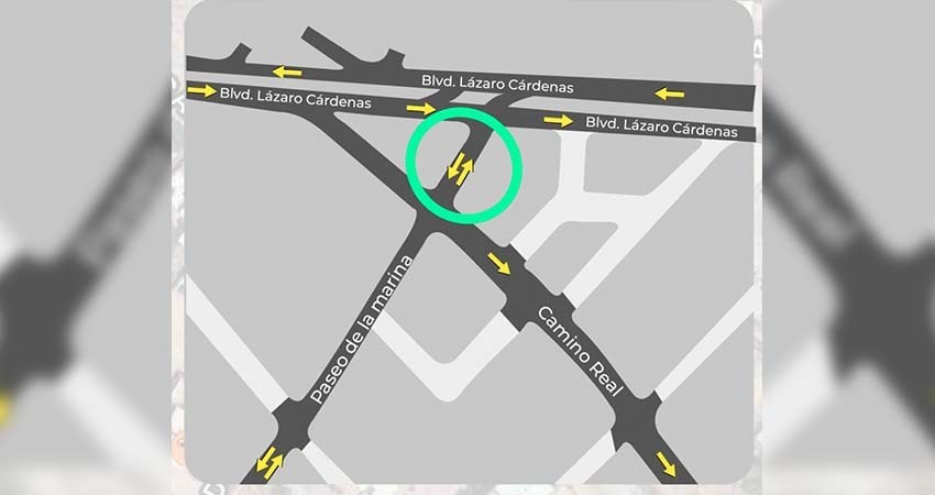 Calle "Paseo de la Marina" en Cabo San Lucas cambia de sentido