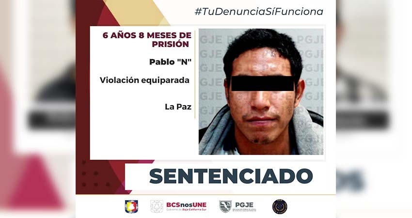 Más de 6 años de prisión contra Pablo “N” por el delito de violación equiparada