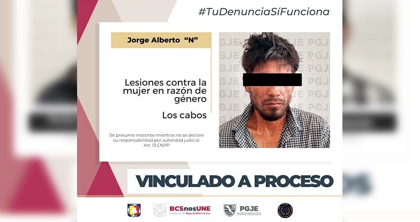 Obtiene PGJE prisión preventiva contra Alberto “N” por violencia contra la mujer