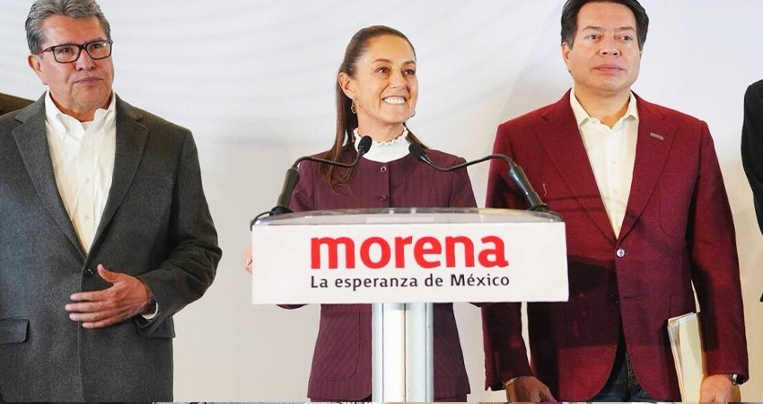Sheinbaum anuncia arranque de campaña, con respaldo a reformas de AMLO