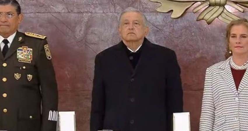 López Obrador elogia labor del Ejército mexicano en el 111 aniversario de su creación