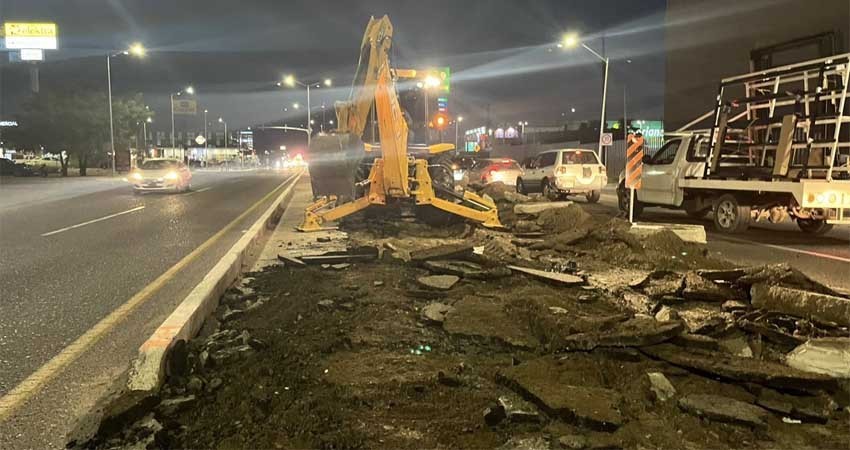 Cierran a la circulación un carril del bulevar Forjadores por inicio de obras de repavimentación