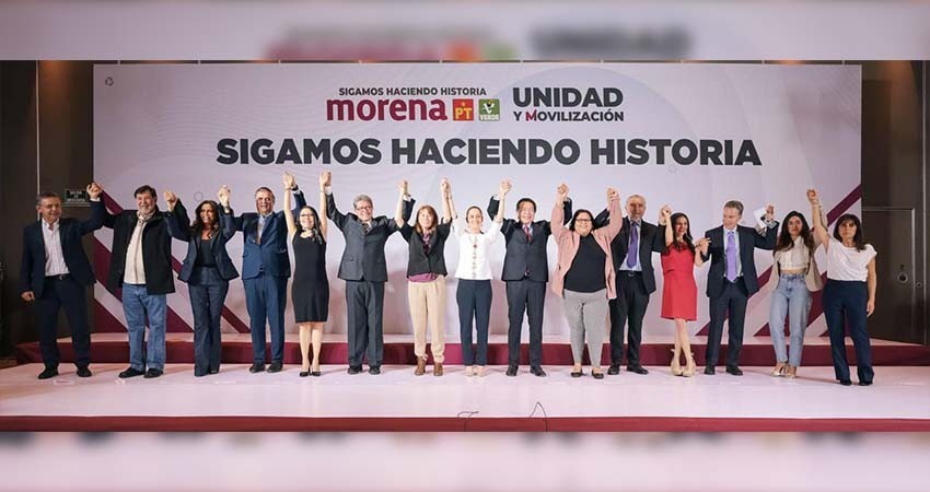 Sheinbaum suma a Adán Augusto, Ebrard, Monreal y Velasco a su equipo de campaña