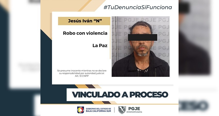 Iván “N” queda en prisión preventiva por robo con violencia ante incumplimiento de medidas cautelares previas