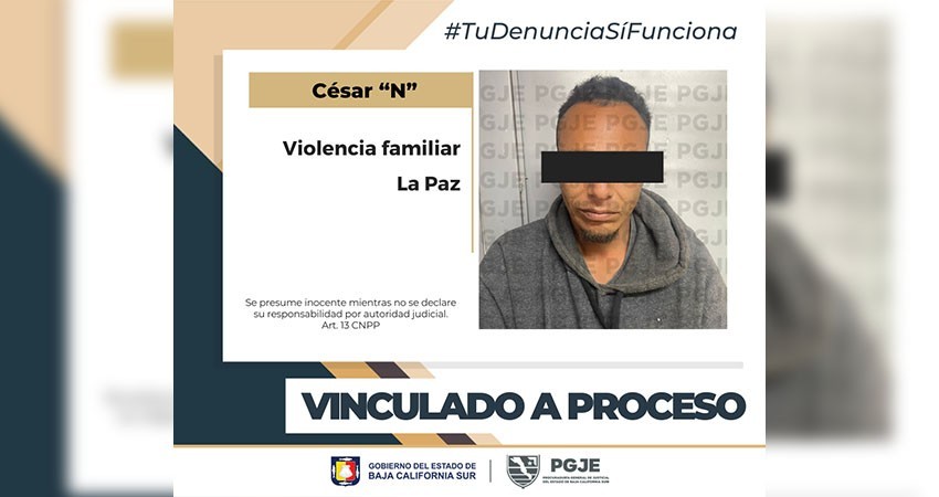 Vinculan a proceso a Esteban “N” por el delito de violencia familiar