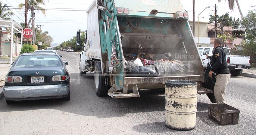 Por Semana Santa, suspenderán en La Paz el servicio de recolección de basura