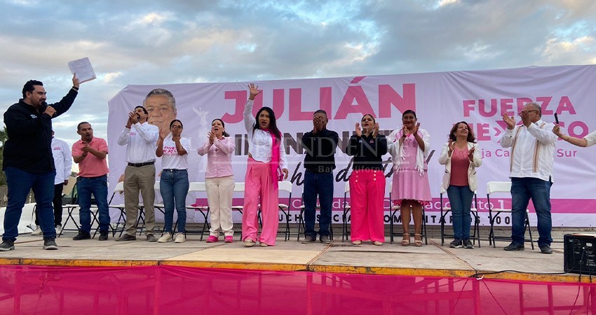 Pese a separación de Morena, Fuerza por México en BCS apoyará a Claudia Sheinbaum