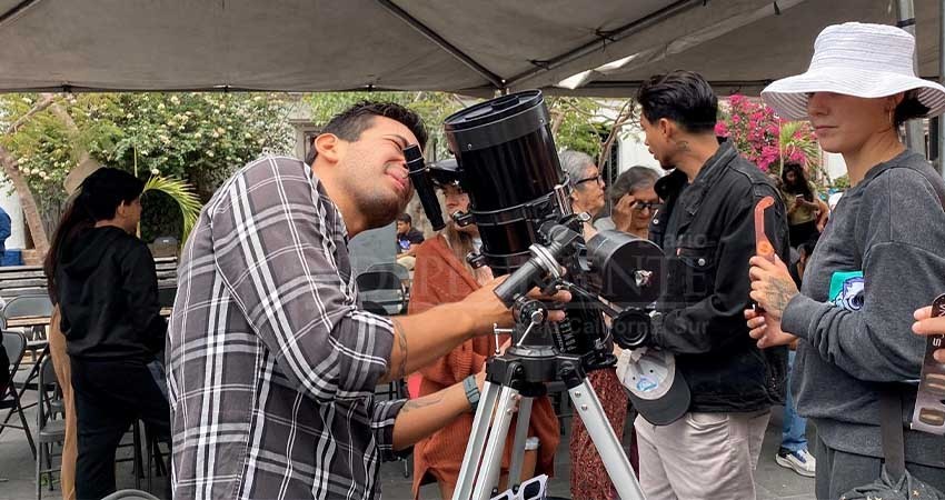 Gran evento se vivió en UABCS para observar el eclipse solar