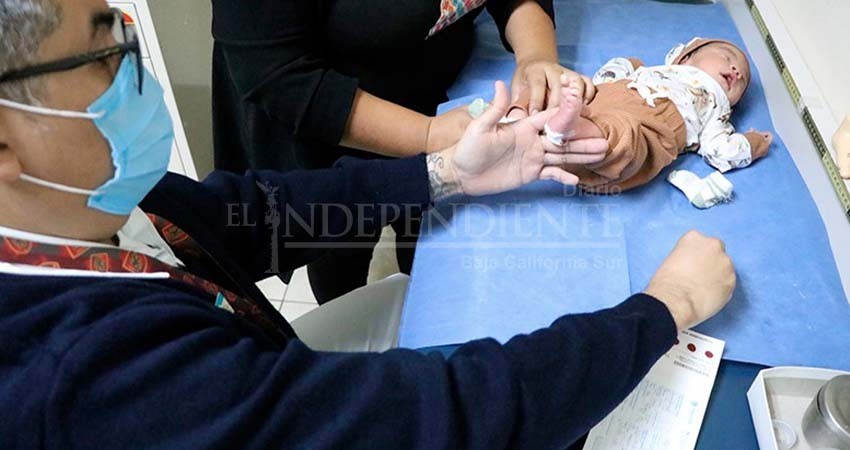 En más de 20 unidades médicas de BCS se realiza el tamizaje metabólico neonatal