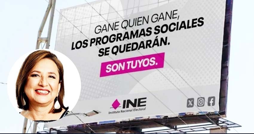 Batea INE solicitud de Xóchitl Gálvez para campaña sobre programas sociales
