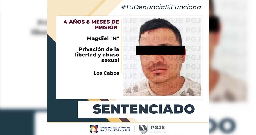 Pasará en prisión 4 años 8 meses por el delito de privación ilegal de la libertad y abuso sexual