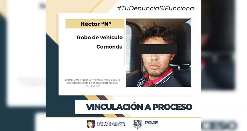 Queda en prisión preventiva Héctor “N” por el delito de robo de vehículo