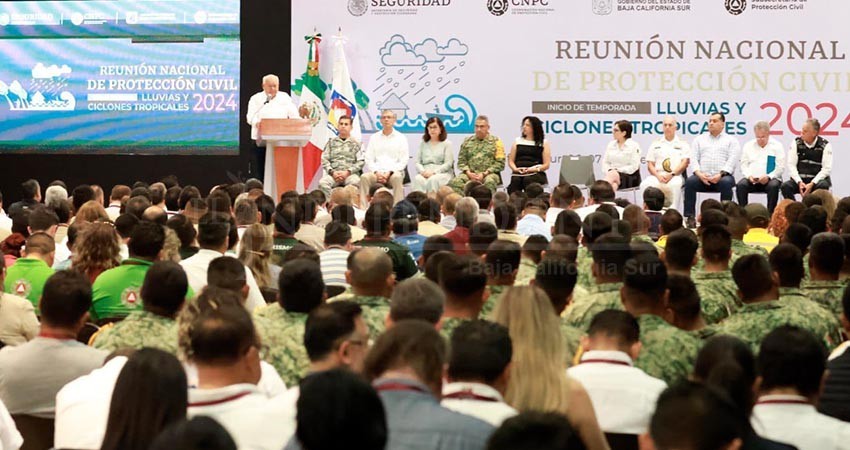 Inaugura el gobernador de BCS, reunión nacional de Protección Civil 2024