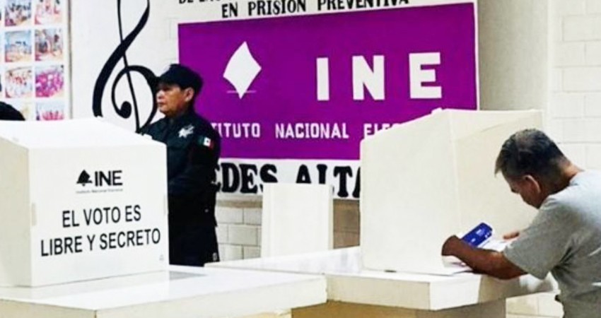 INE inicia el voto anticipado para presos y personas con discapacidad