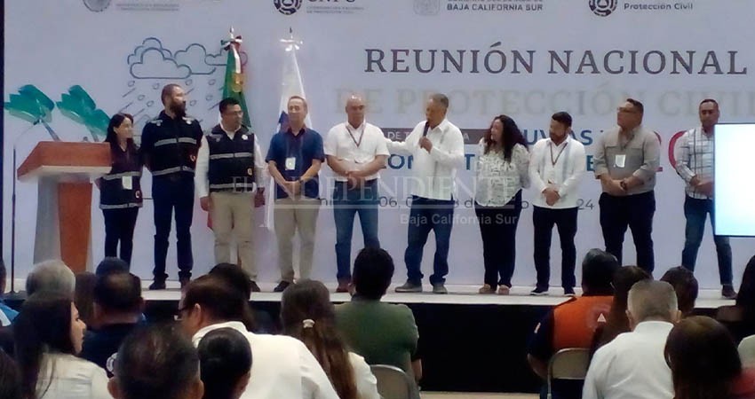 Concluyeron los trabajos de la Reunión Nacional de Protección Civil en BCS