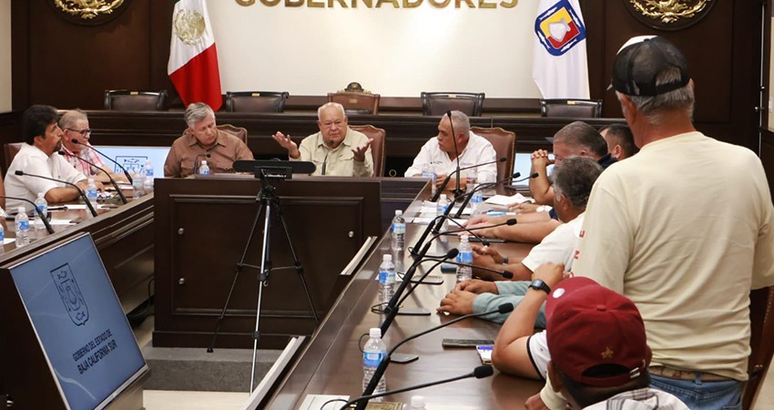 Sostiene gobernador de BCS, reunión de trabajo con pescadores de la zona del Golfo de Ulloa
