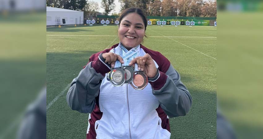 Múltiples medallas para arquera de la UABCS en Juegos Nacionales CONADE 2024