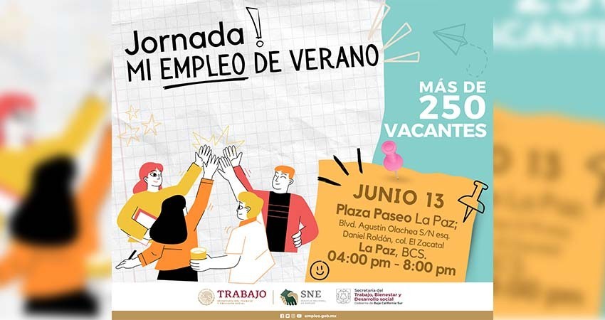 Preparan segunda jornada “Mi Empleo De Verano” para estudiantes en La Paz
