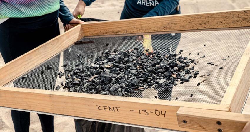 Se recolectaron 390 kilos de residuos en la macro limpieza de la playa el Saltito Original