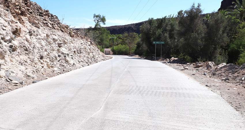 Al 95% los trabajos del camino de San Miguel a San José de Comondú; se ejercen 33.7 MDP