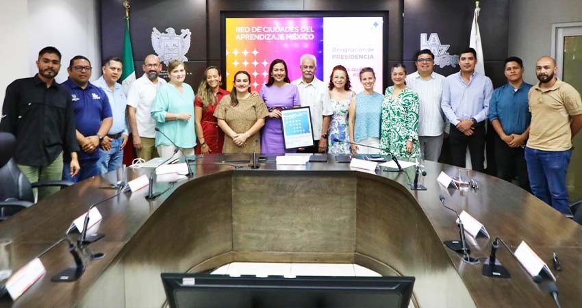 Recibe Milena Quiroga nombramiento como Presidenta de la Red de Ciudades del Aprendizaje México