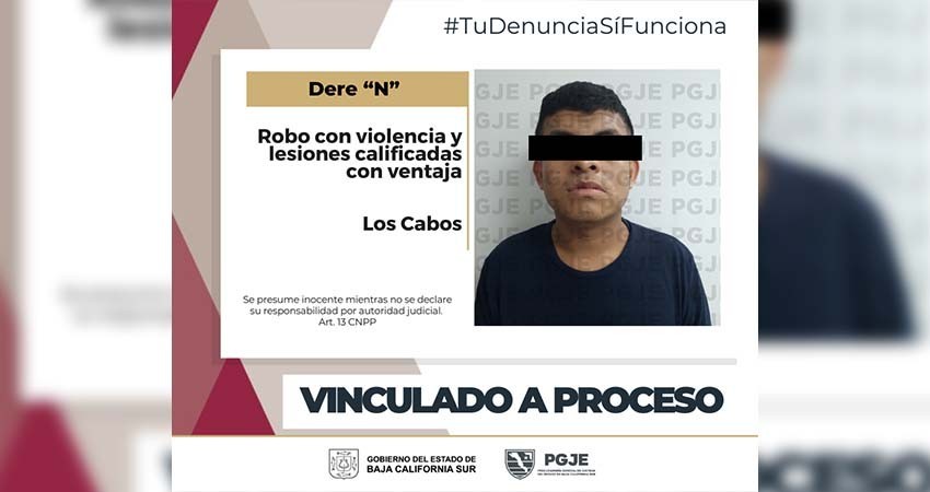 Queda vinculado a proceso Dere “N”por robo con violencia y lesiones con ventaja