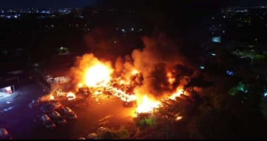 Caos en Sinaloa; se registra incendio y enfrentamientos